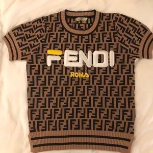 Fendi Jacquard-knit sweater